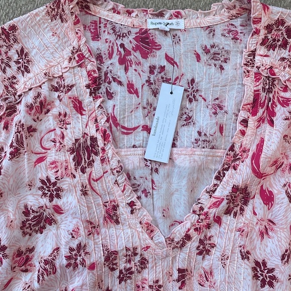 NWT size small Poupette St Barth Ilona Mini Dress Pink Grasse S - Picture 2 of 7